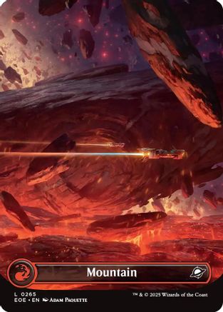 Mountain (0265) (Borderless) (265) [Edge of Eternities] - Deck Out Gaming