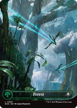 Forest (0266) (Borderless) (266) [Edge of Eternities] foil - Deck Out Gaming