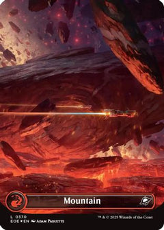 Mountain (0370) (Borderless) (Galaxy Foil) (370) [Edge of Eternities] foil - Deck Out Gaming