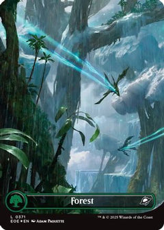 Forest (0371) (Borderless) (Galaxy Foil) (371) [Edge of Eternities] foil - Deck Out Gaming
