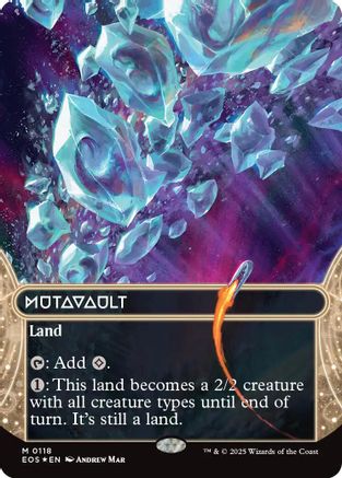 Mutavault (0118) (Borderless) (Galaxy Foil) (118) [Edge of Eternities: Stellar Sights] foil - Deck Out Gaming