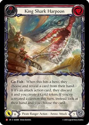 King Shark Harpoon (Extended Art) (SEA086) [High Seas] Rainbow Foil - Deck Out Gaming