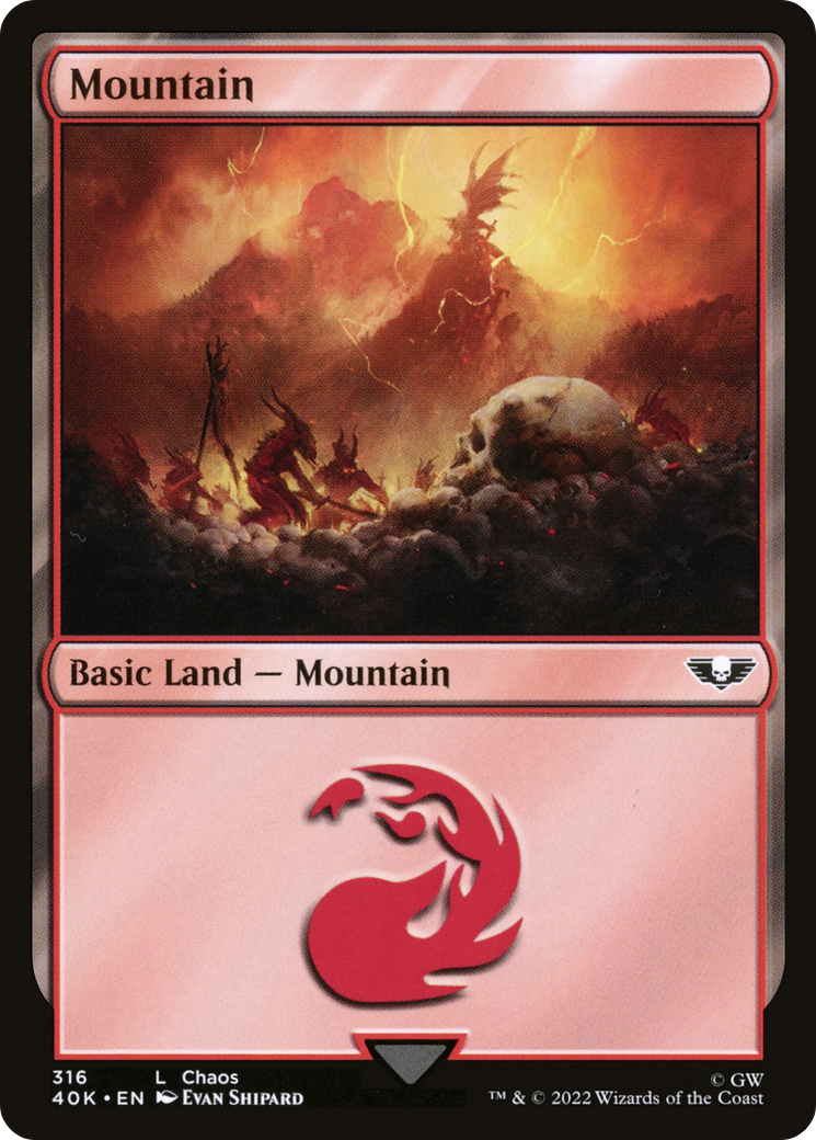 Mountain (316) (316) [Universes Beyond: Warhammer 40,000] - Deck Out Gaming