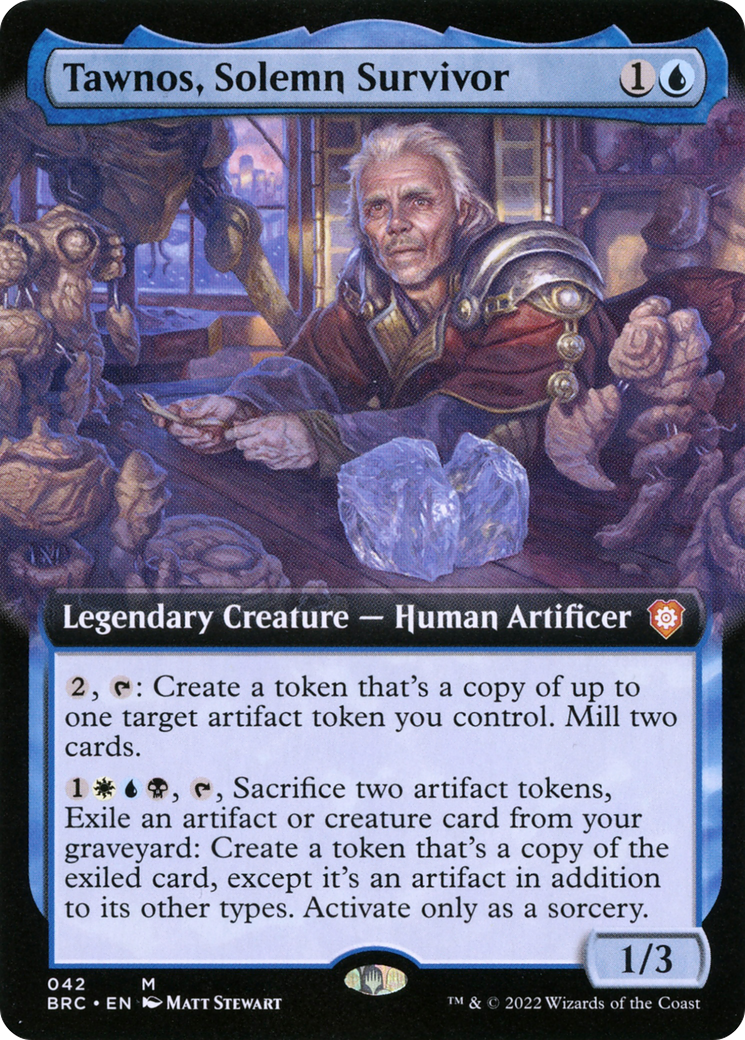 Tawnos, Solemn Survivor (Extended Art) (42) [The Brothers' War Commander] foil - Deck Out Gaming