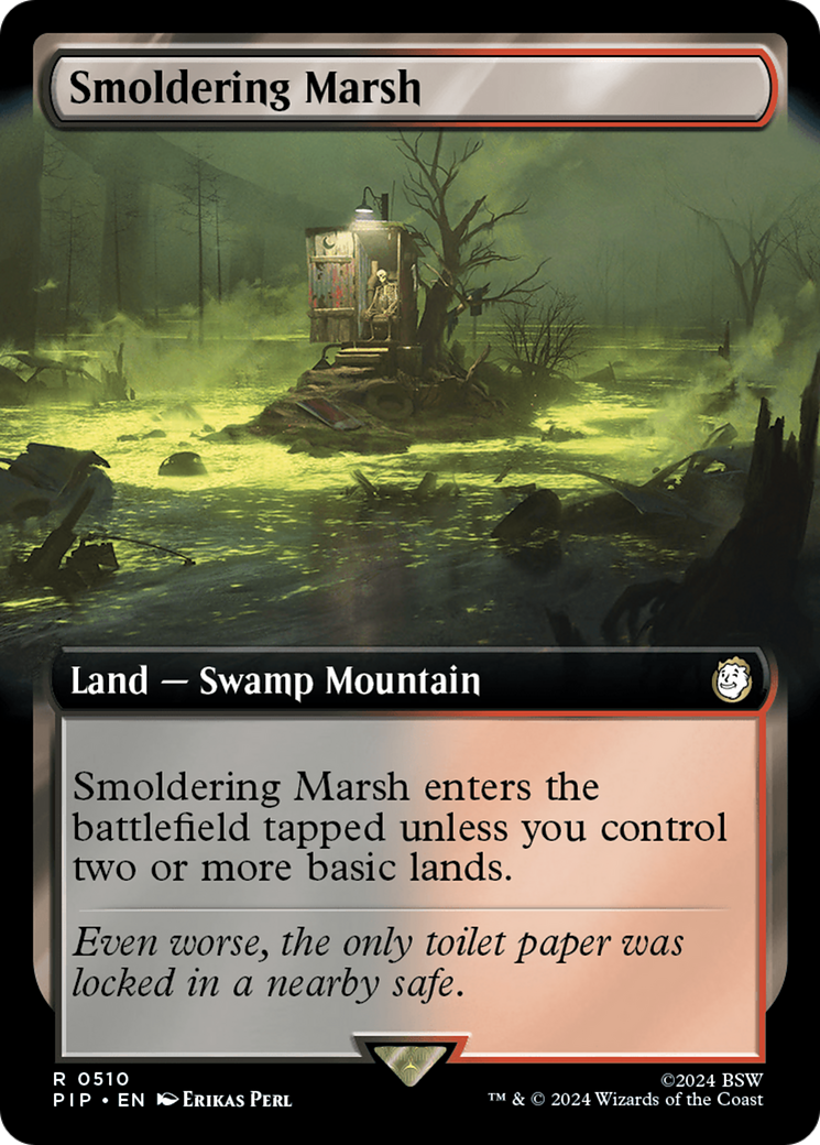 Smoldering Marsh (Extended Art) (510) [Fallout] - Deck Out Gaming