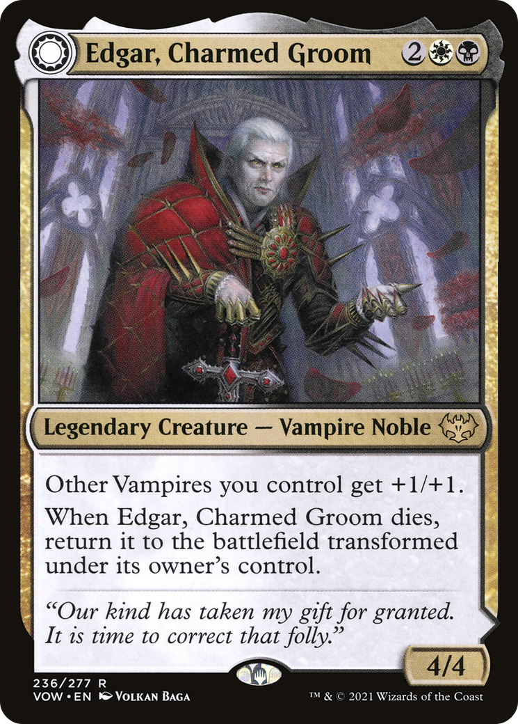Edgar, Charmed Groom (236) [Innistrad: Crimson Vow] foil - Deck Out Gaming