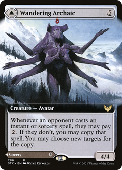 Wandering Archaic (Extended Art) (286) [Strixhaven: School of Mages] foil - Deck Out Gaming
