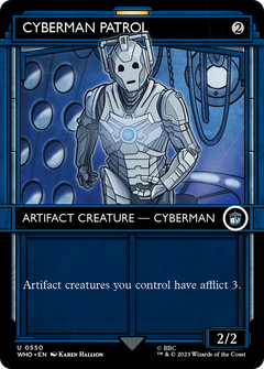 Cyberman Patrol (Showcase) (550) [Doctor Who] foil - Deck Out Gaming