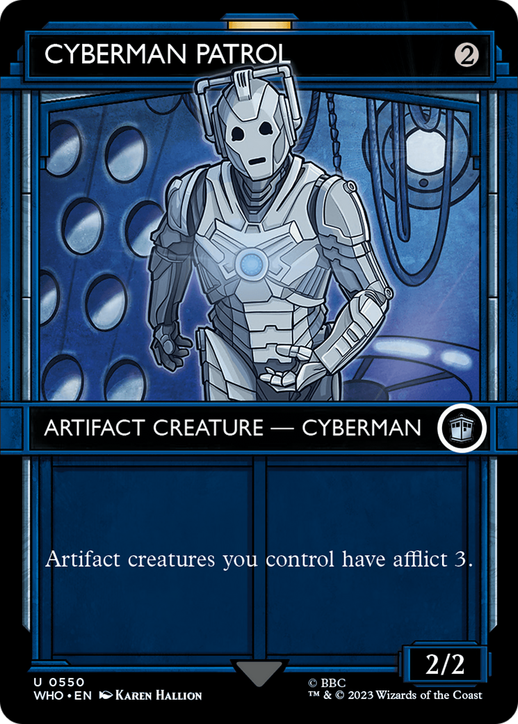 Cyberman Patrol (Showcase) (550) [Doctor Who] foil - Deck Out Gaming
