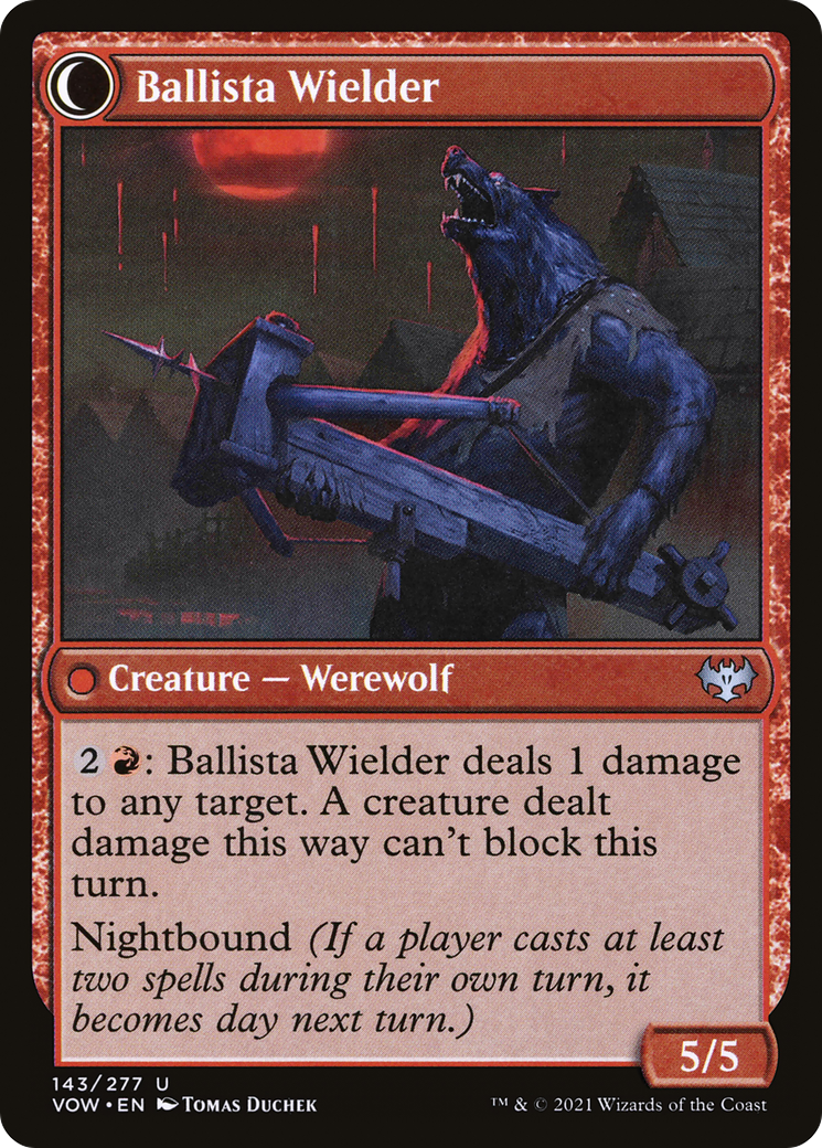 Ballista Watcher // Ballista Wielder (143) [Innistrad: Crimson Vow] - Deck Out Gaming