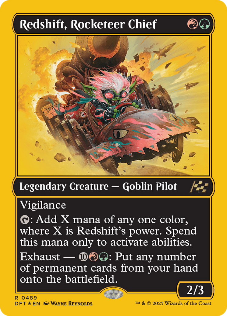 Redshift, Rocketeer Chief (First-Place Foil) (489) [Aetherdrift] foil - Deck Out Gaming
