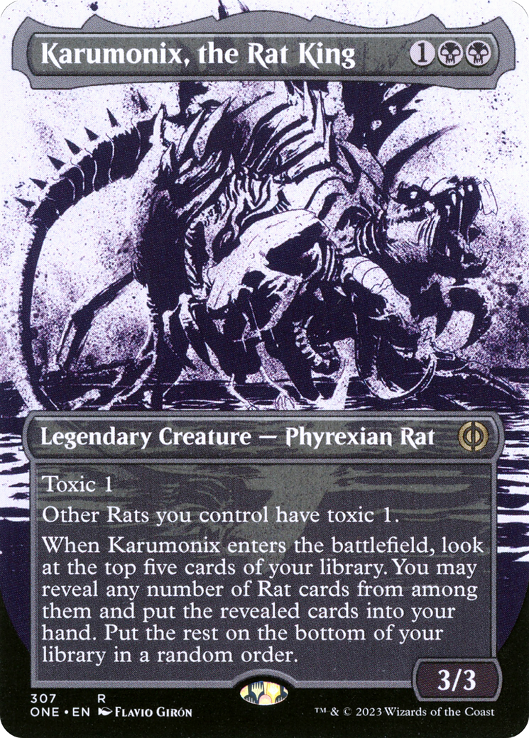 Karumonix, the Rat King (Showcase) (307) [Phyrexia: All Will Be One] foil - Deck Out Gaming