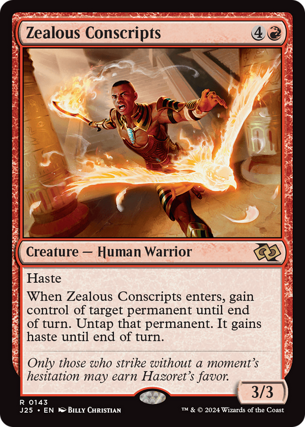 Zealous Conscripts (143) [Foundations Jumpstart] - Deck Out Gaming