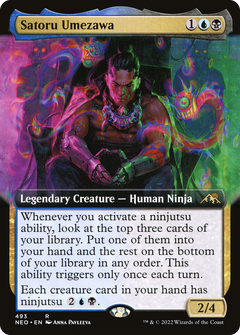 Satoru Umezawa (Extended Art) (493) [Kamigawa: Neon Dynasty] - Deck Out Gaming