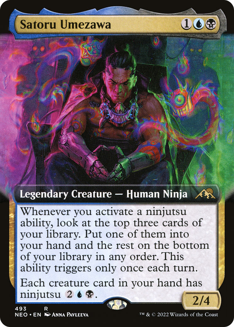 Satoru Umezawa (Extended Art) (493) [Kamigawa: Neon Dynasty] foil - Deck Out Gaming