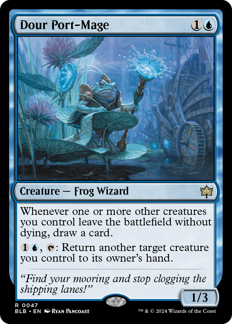 Dour Port-Mage (47) [Bloomburrow] - Deck Out Gaming