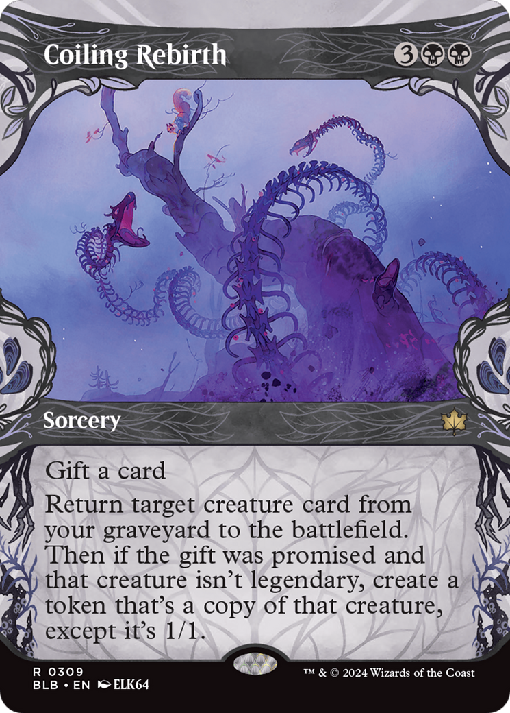 Coiling Rebirth (Showcase) (309) [Bloomburrow] - Deck Out Gaming