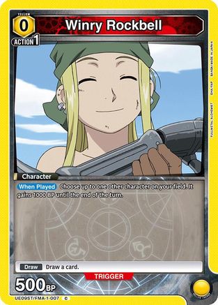 Winry Rockbell (UE09ST/FMA-1-007) [UE09ST: FULLMETAL ALCHEMIST Starter Deck] - Deck Out Gaming