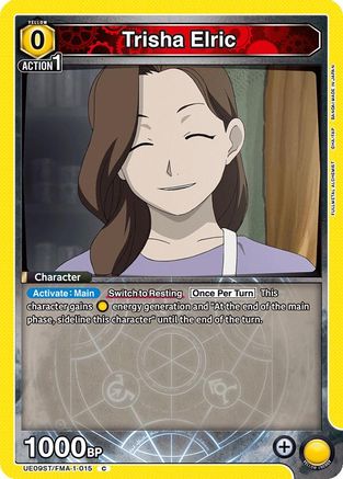 Trisha Elric (UE09ST/FMA-1-015) [UE09ST: FULLMETAL ALCHEMIST Starter Deck] - Deck Out Gaming