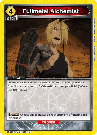 Fullmetal Alchemist (UE09ST/FMA-1-033) [UE09ST: FULLMETAL ALCHEMIST Starter Deck] - Deck Out Gaming