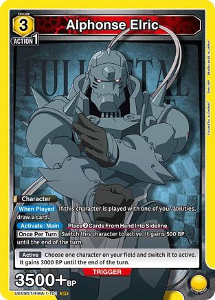 Alphonse Elric (101) (UE09ST/FMA-1-101) [UE09ST: FULLMETAL ALCHEMIST Starter Deck] Foil - Deck Out Gaming