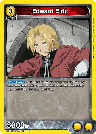 Edward Elric (102) (UE09ST/FMA-1-102) [UE09ST: FULLMETAL ALCHEMIST Starter Deck] - Deck Out Gaming