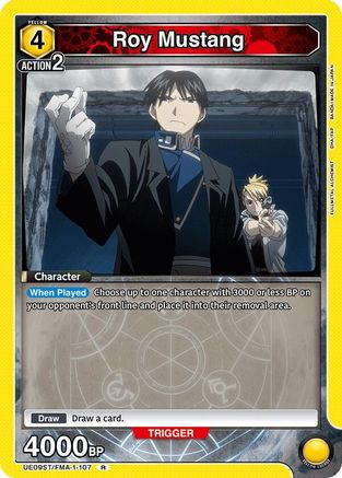 Roy Mustang (107) (UE09ST/FMA-1-107) [UE09ST: FULLMETAL ALCHEMIST Starter Deck] - Deck Out Gaming