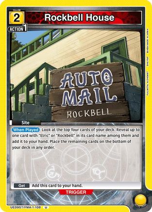 Rockbell House (UE09ST/FMA-1-108) [UE09ST: FULLMETAL ALCHEMIST Starter Deck] - Deck Out Gaming