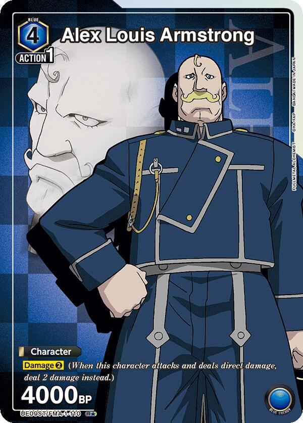 Alex Louis Armstrong (R*) (UE09ST/FMA-1-110) [UE09ST: FULLMETAL ALCHEMIST Starter Deck] Foil - Deck Out Gaming