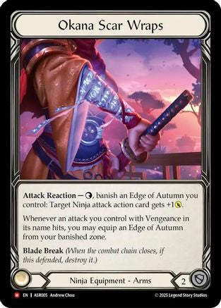 Okana Scar Wraps (ASR005) [Armory Deck: Ira] Rainbow Foil - Deck Out Gaming