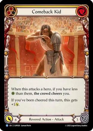 Comeback Kid (Yellow) (SUP028) [Super Slam] - Deck Out Gaming