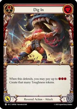 Dig In (Red) (SUP036) [Super Slam] - Deck Out Gaming