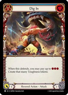 Dig In (Blue) (SUP038) [Super Slam] Rainbow Foil - Deck Out Gaming