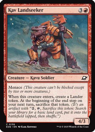 Kav Landseeker (138) [Edge of Eternities] foil - Deck Out Gaming