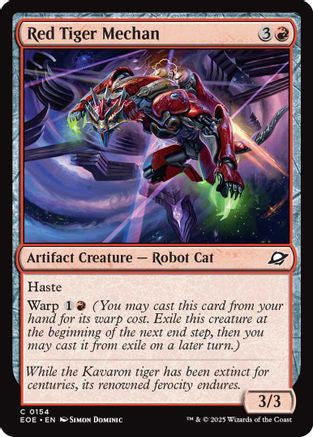 Red Tiger Mechan (154) [Edge of Eternities] foil - Deck Out Gaming