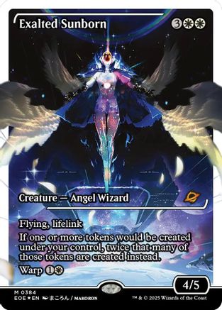 Exalted Sunborn (Showcase) (Fracture Foil) (384) [Edge of Eternities] foil - Deck Out Gaming