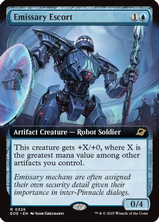 Emissary Escort (Extended Art) (326) [Edge of Eternities] foil - Deck Out Gaming