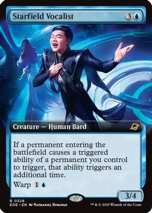 Starfield Vocalist (Extended Art) (328) [Edge of Eternities] foil - Deck Out Gaming