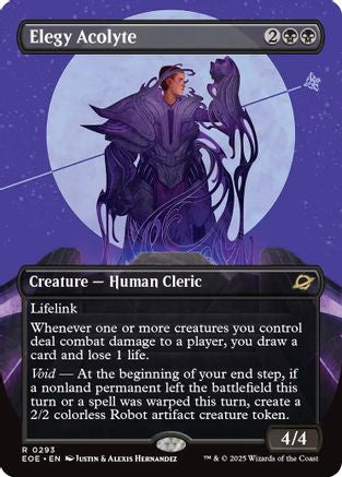 Elegy Acolyte (Borderless) (293) [Edge of Eternities] foil - Deck Out Gaming