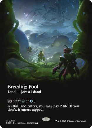Breeding Pool (Borderless) (278) [Edge of Eternities] foil - Deck Out Gaming