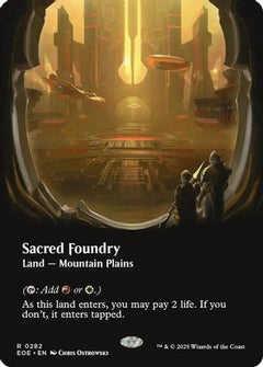 Sacred Foundry (Borderless) (282) [Edge of Eternities] - Deck Out Gaming