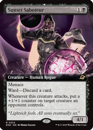 Sunset Saboteur (Extended Art) (334) [Edge of Eternities] foil - Deck Out Gaming