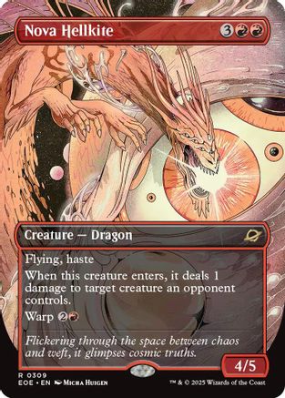 Nova Hellkite (Borderless) (309) [Edge of Eternities] foil - Deck Out Gaming