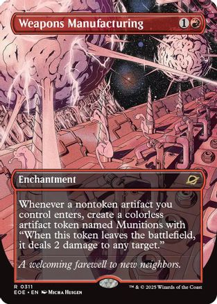 Weapons Manufacturing (Borderless) (311) [Edge of Eternities] foil - Deck Out Gaming