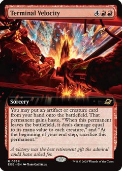 Terminal Velocity (Extended Art) (338) [Edge of Eternities] foil - Deck Out Gaming
