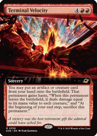 Terminal Velocity (Extended Art) (338) [Edge of Eternities] - Deck Out Gaming