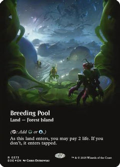 Breeding Pool (Borderless) (Galaxy Foil) (373) [Edge of Eternities] foil - Deck Out Gaming