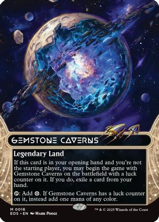 Gemstone Caverns (0016) (Borderless) (16) [Edge of Eternities: Stellar Sights] - Deck Out Gaming