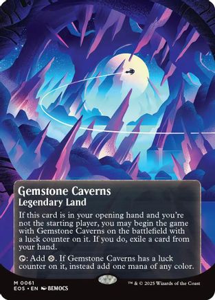 Gemstone Caverns (0061) (Borderless) (61) [Edge of Eternities: Stellar Sights] - Deck Out Gaming