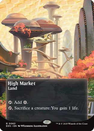 High Market (0063) (Borderless) (63) [Edge of Eternities: Stellar Sights] foil - Deck Out Gaming